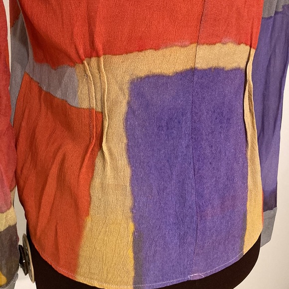 Conditions apply anthro blouse watercolor xsmall - Picture 8 of 16